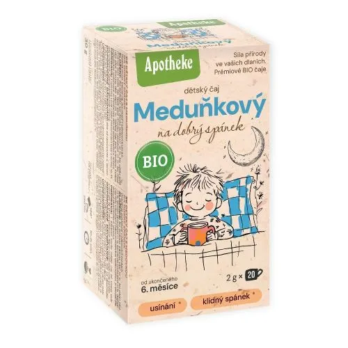 Apotheke Dětský čaj Meduňkový na dobrý spánek 20 x 2 g
